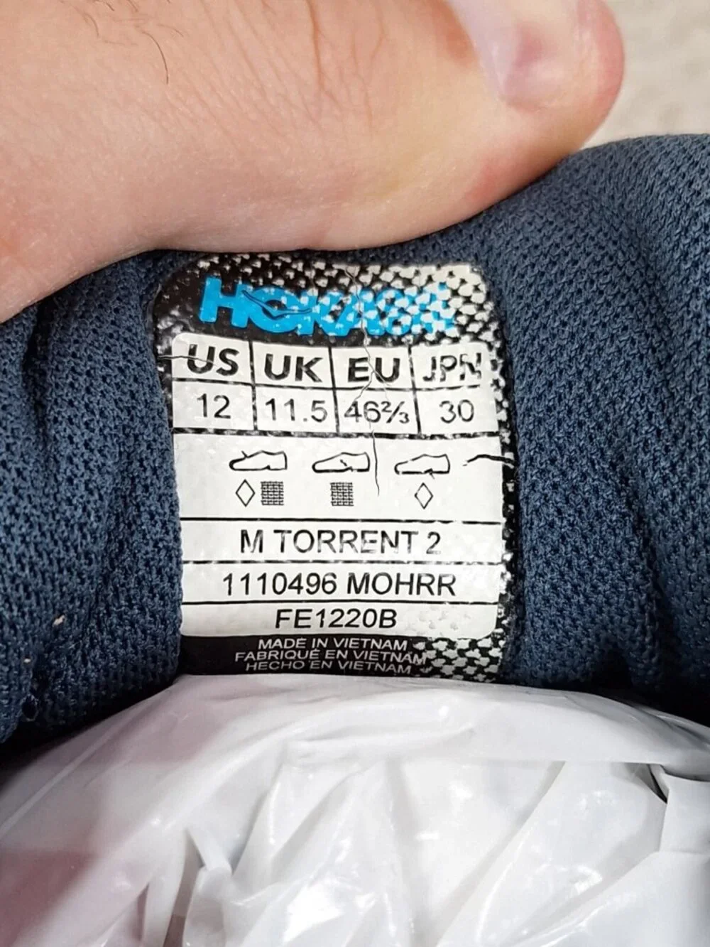 Hoka One One size equivalents